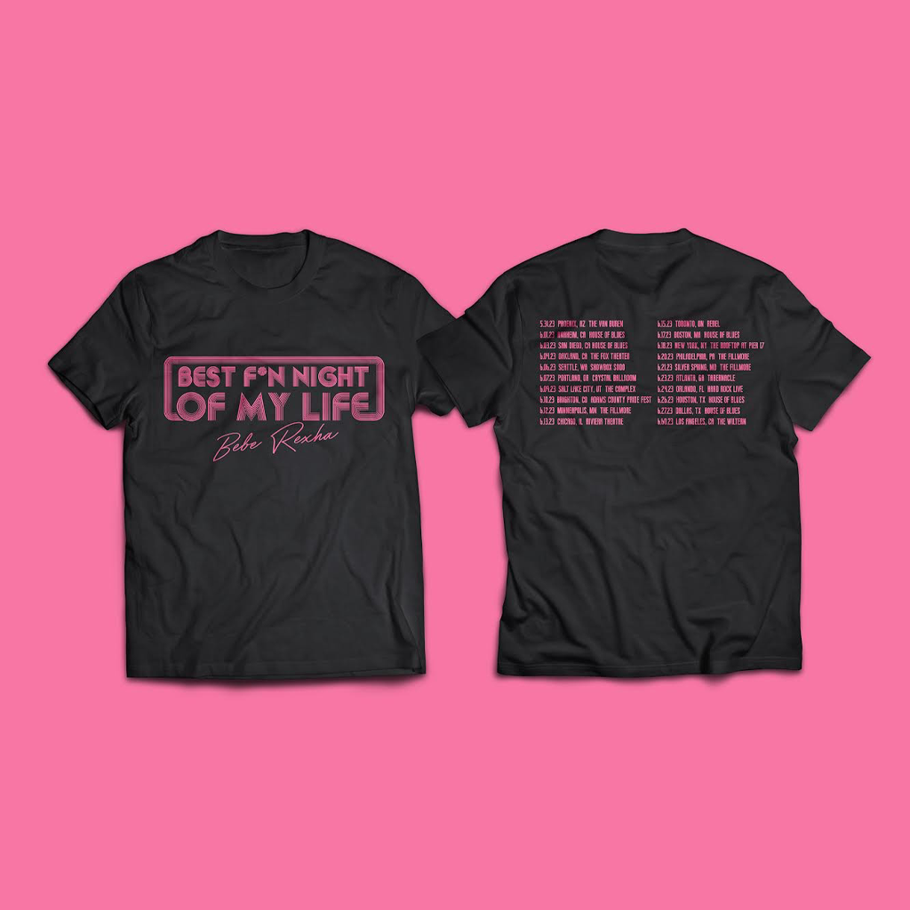 Best F*n Night Tour Black T-Shirt