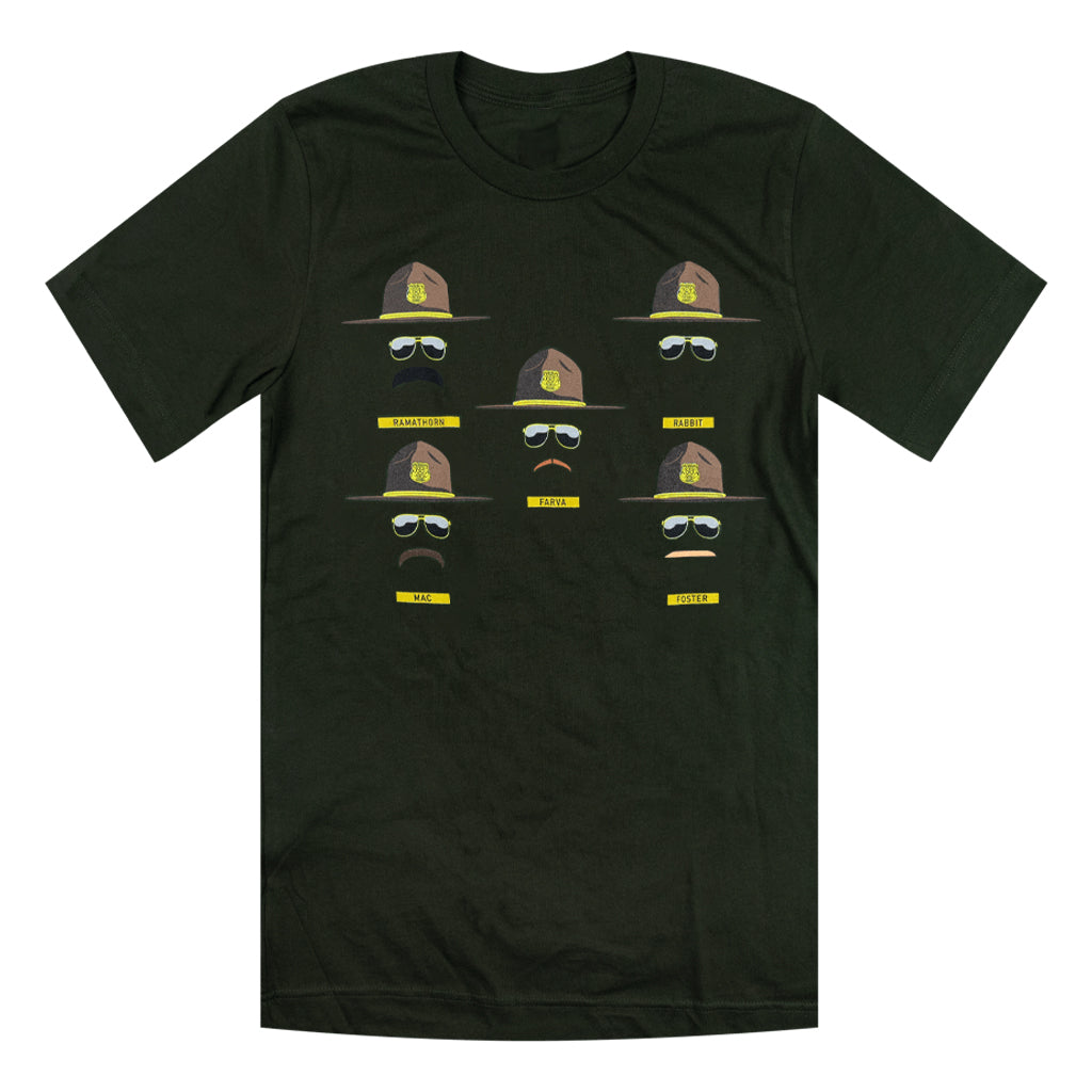 Super Troopers Iconic Military Green T-Shirt
