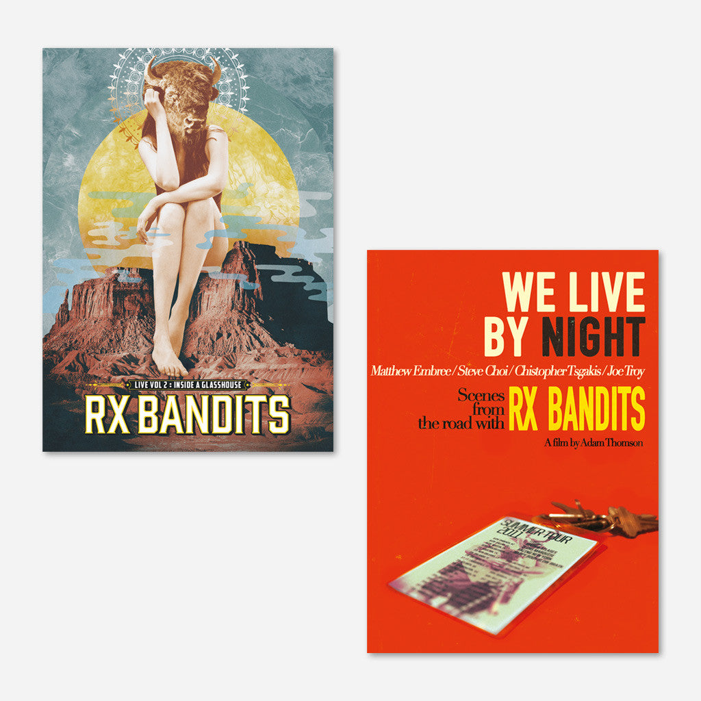 RX Bandits Live Vol 2. : Inside a Glass House + We Live By Night DVD Bundle