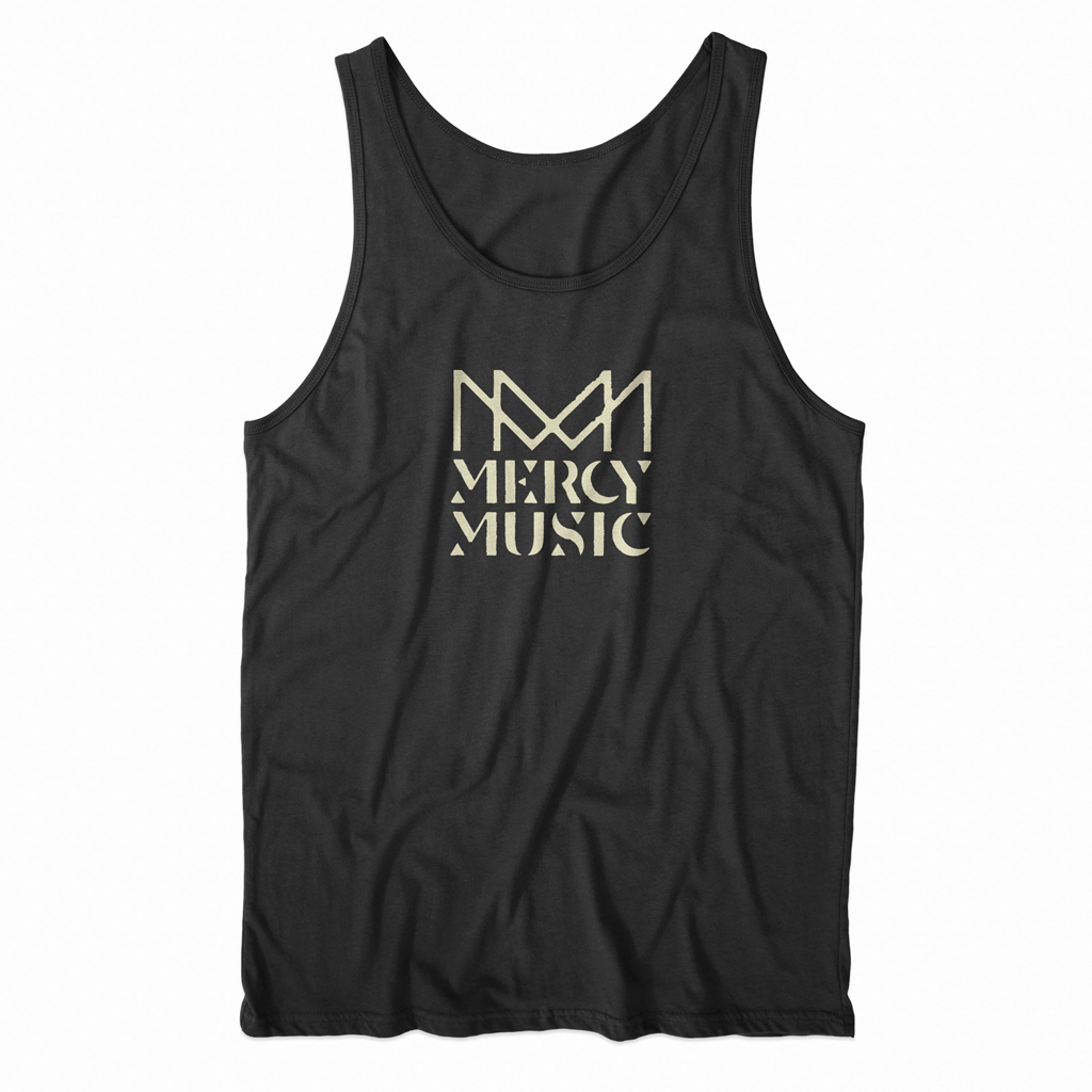 Spider Logo w/ Text Black Tank Top