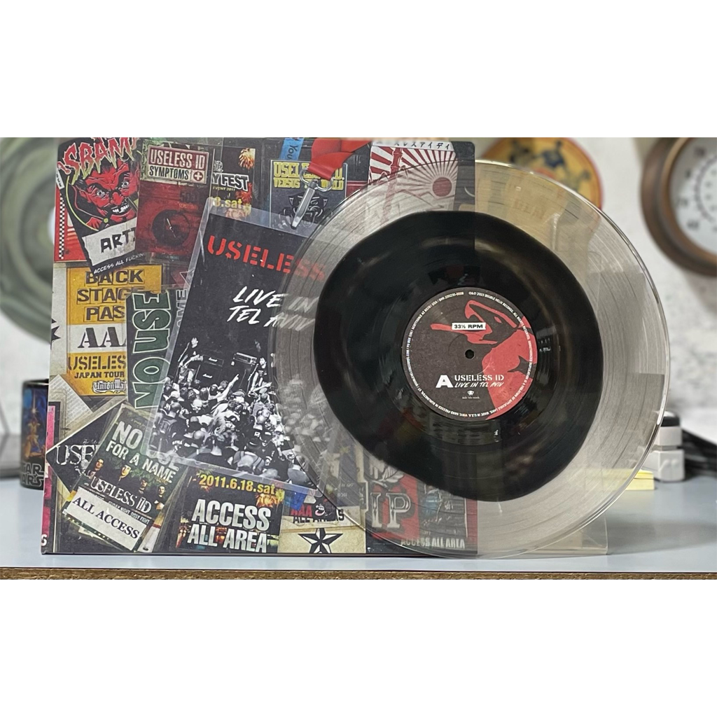 Useless ID – Live In Tel Aviv – 2XLP Custom Color-in-Clear Vinyl