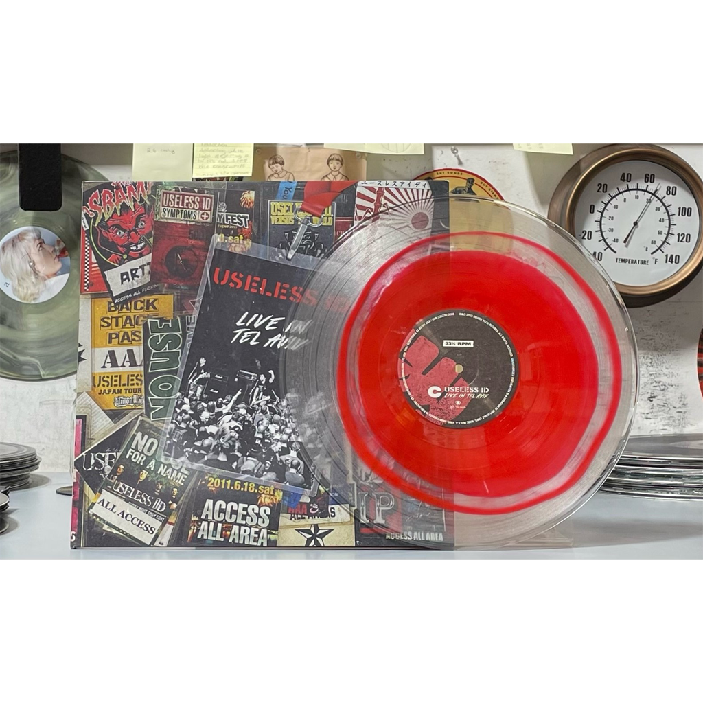 Useless ID – Live In Tel Aviv – 2XLP Custom Color-in-Clear Vinyl