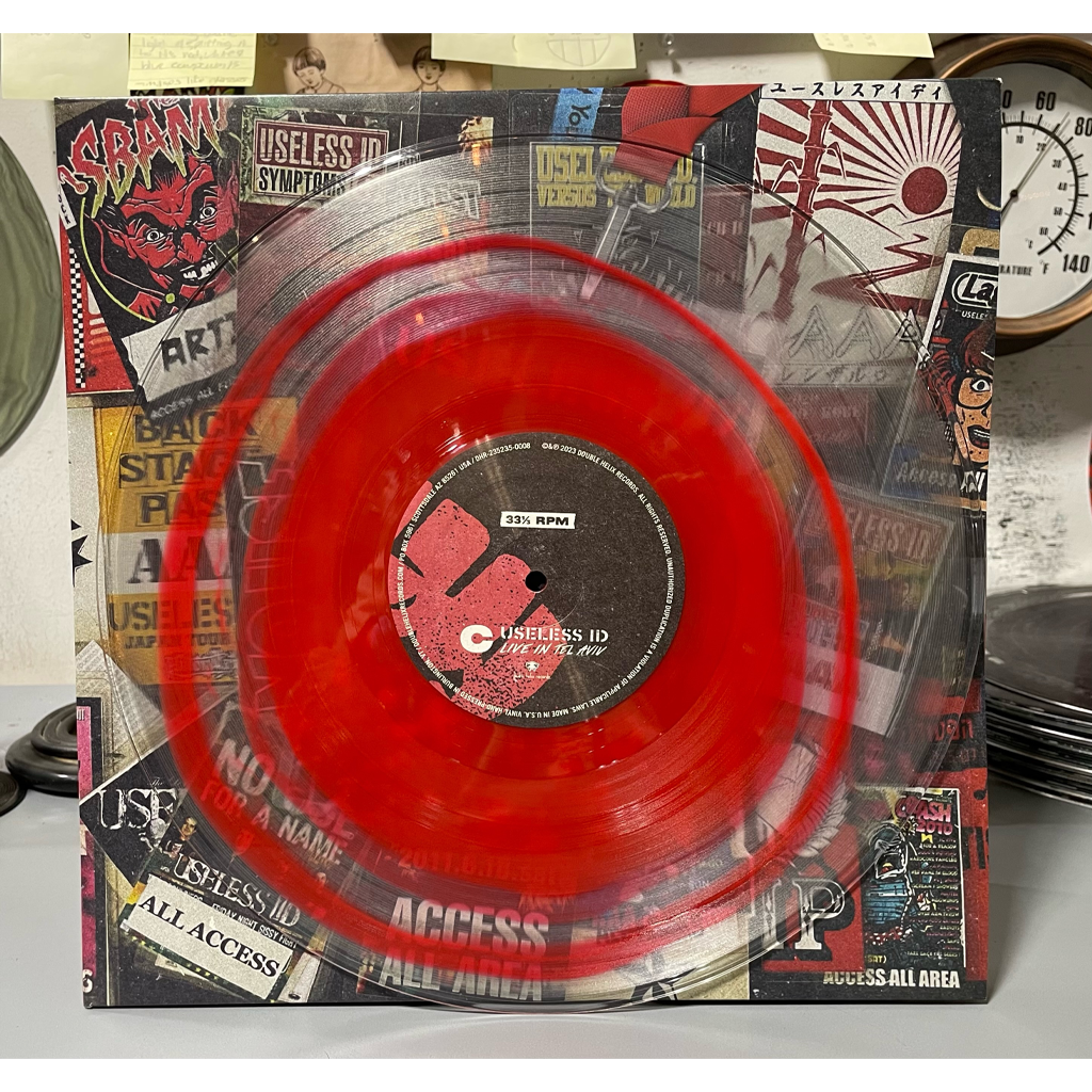 Useless ID – Live In Tel Aviv – 2XLP Custom Color-in-Clear Vinyl