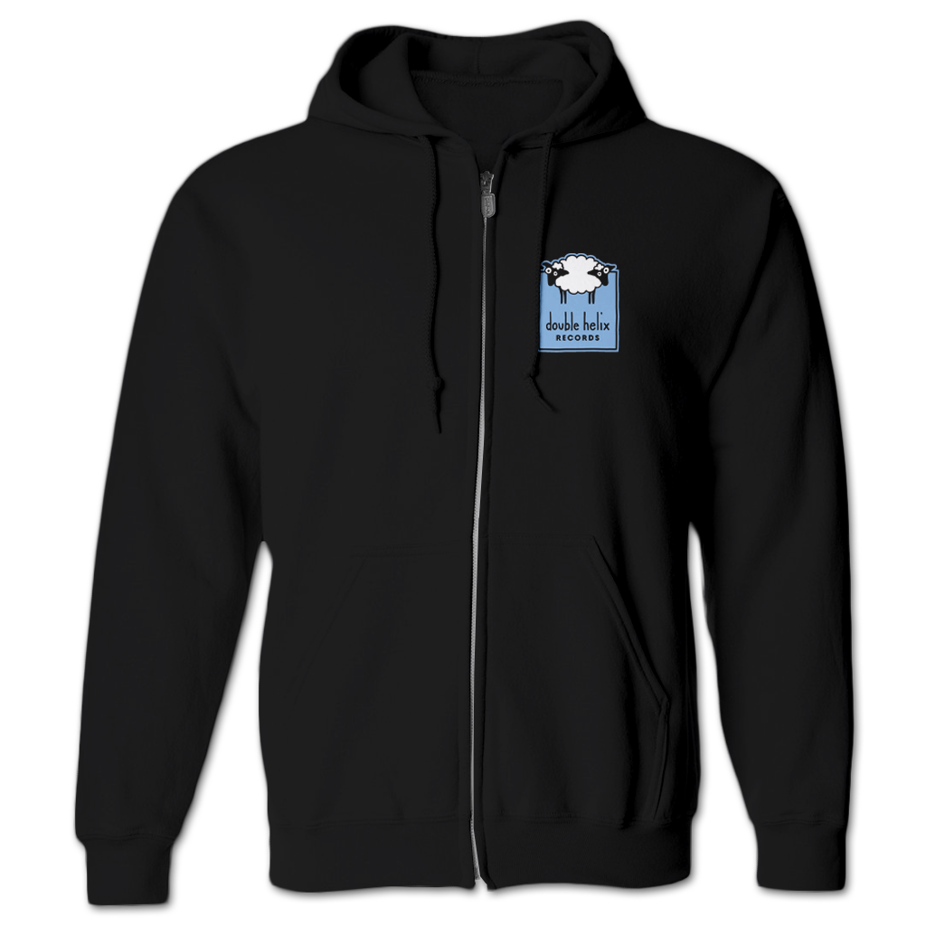 Double Helix Logo Embroidered Zip Hoodie