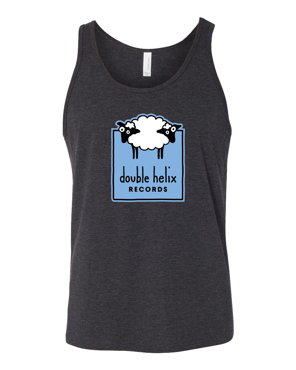 Double Helix Logo Charcoal Black Tri-Blend Tank