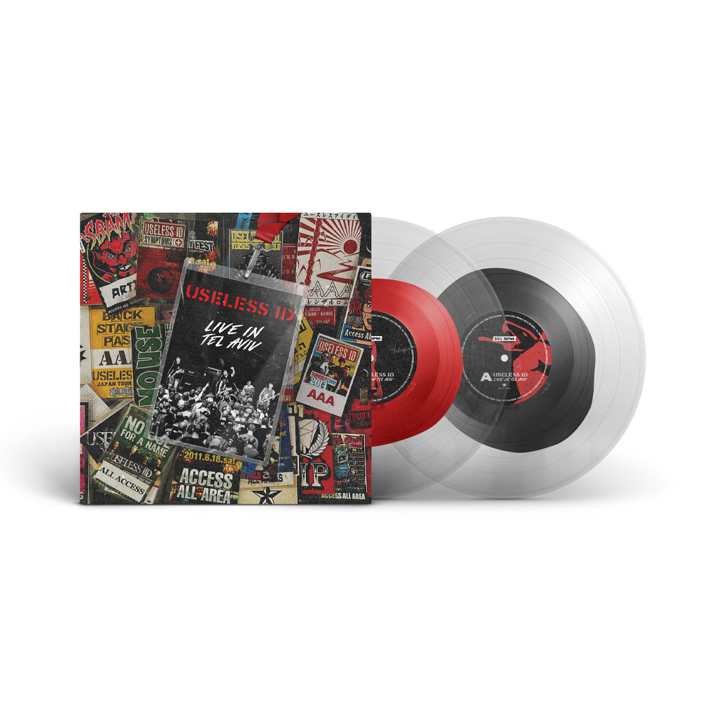 Useless ID – Live In Tel Aviv – 2XLP Custom Color-in-Clear Vinyl