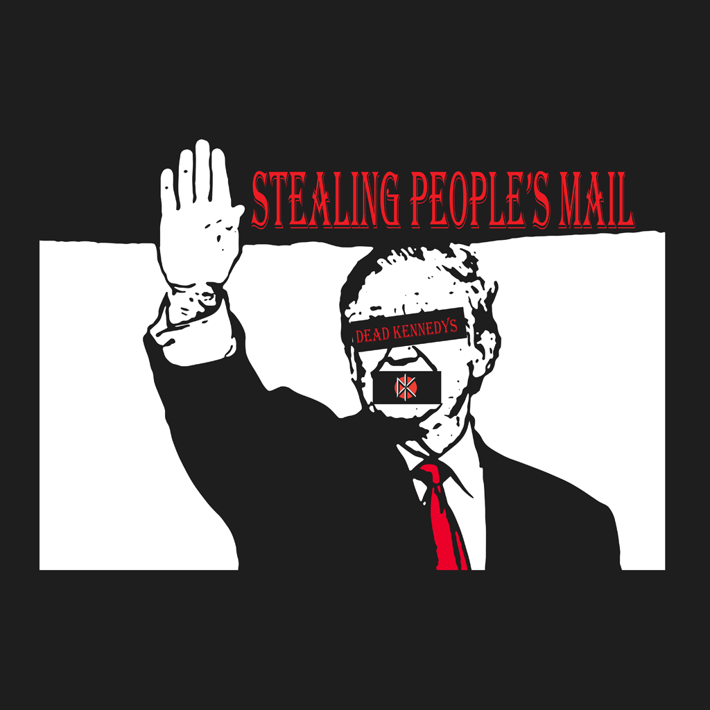 Stealing People's Mail Black T-Shirt