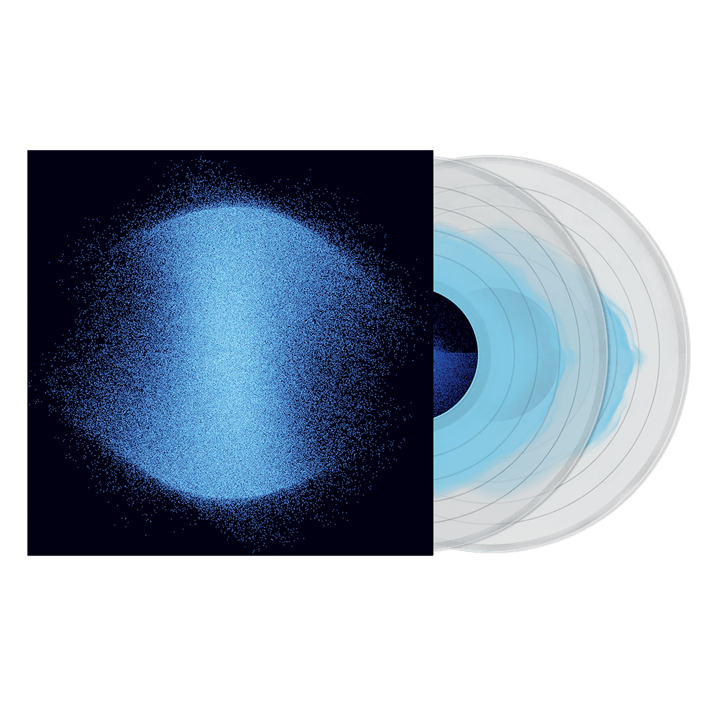 Infinite Granite - 12" Clear w/ Light Blue Vinyl