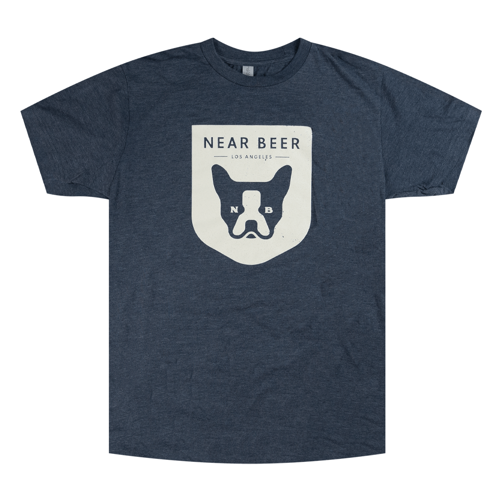 Dog Face Tri-Blend Navy T-Shirt