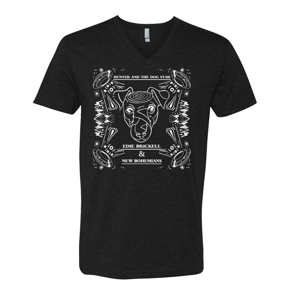 Bandana Black V-Neck T-Shirt