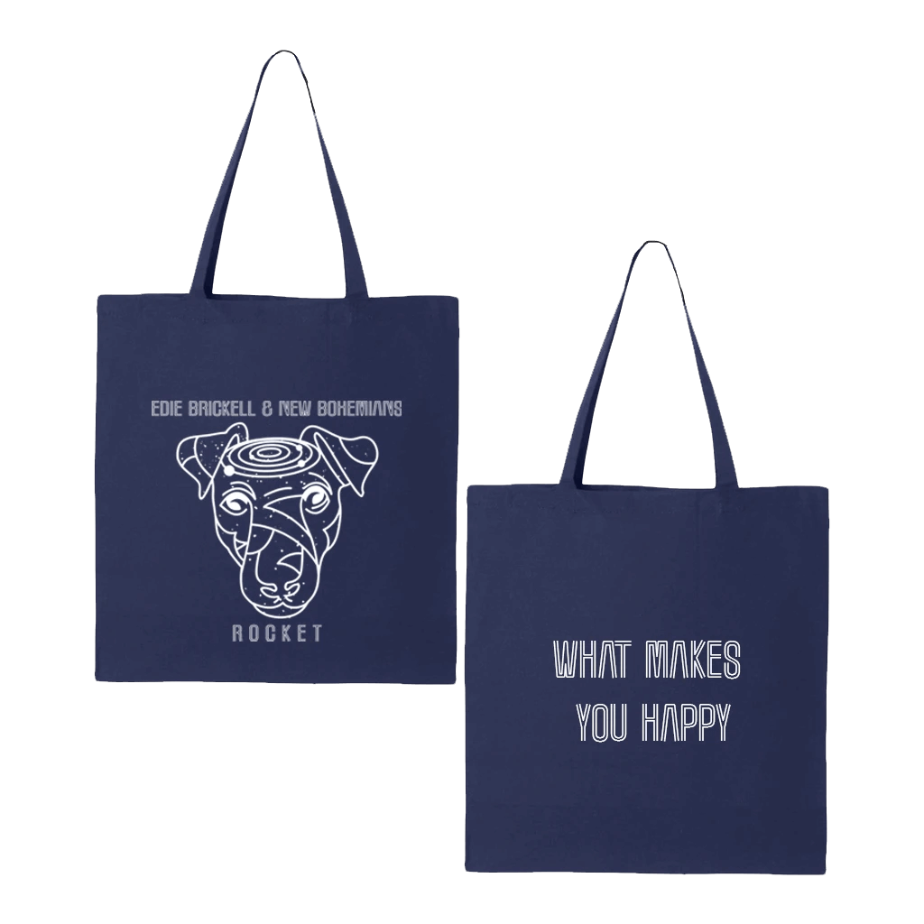 What Makes You Happy Navy Tote