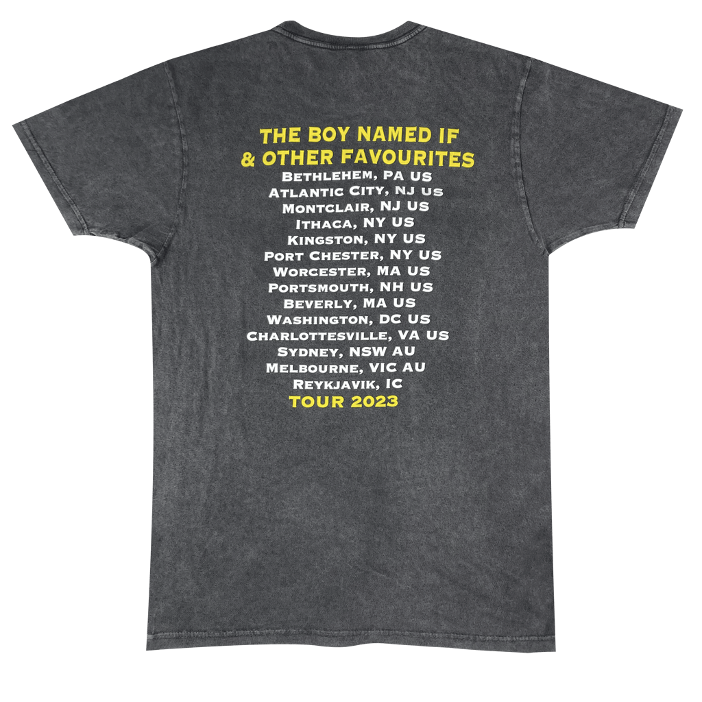 The Boy Named If 2023 Tour Vintage Black T-Shirt