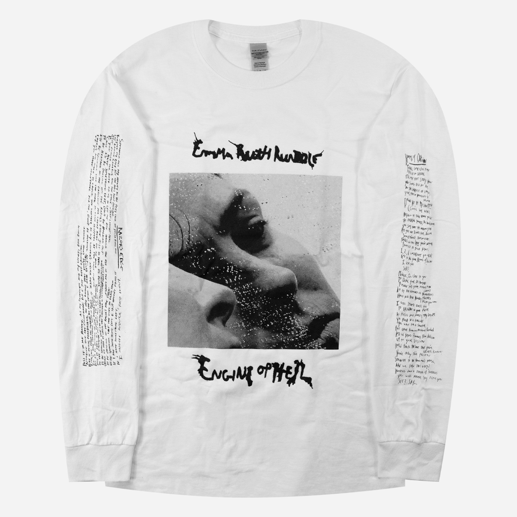Engine Of Hell White Long Sleeve T-Shirt