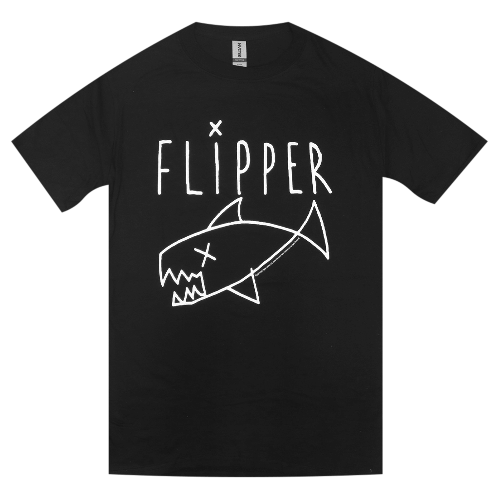 Classic Long Fish Logo Black T-Shirt