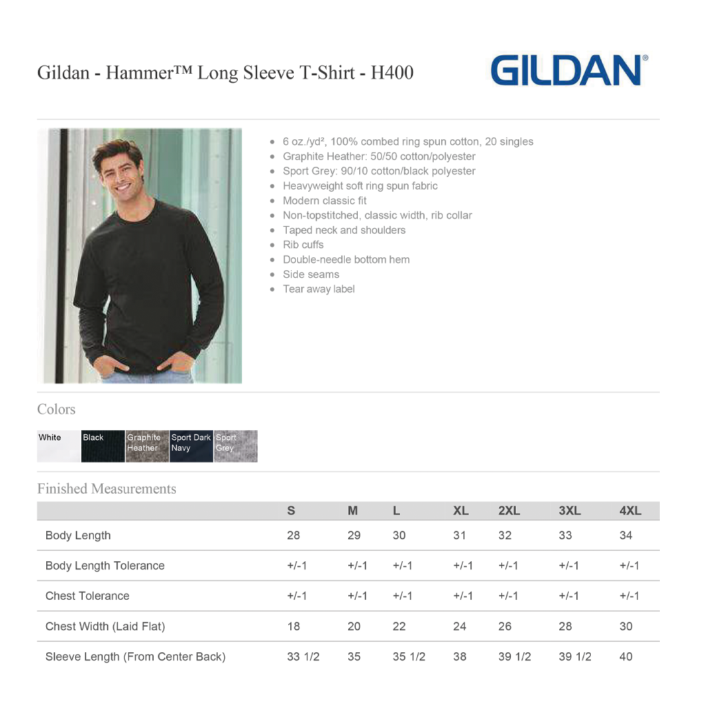 Painter Long Sleeve White T-Shirt