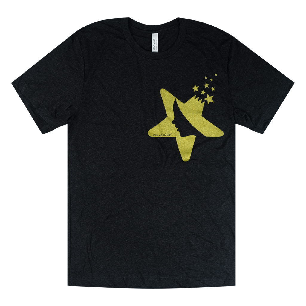 Star Face Charcoal Black T-Shirt