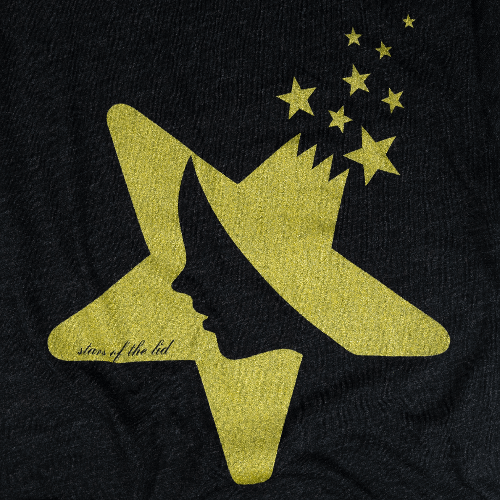 Star Face Charcoal Black T-Shirt