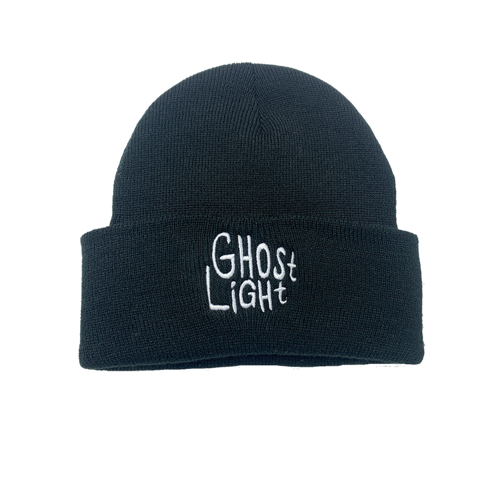 Embroidered Black Beanie