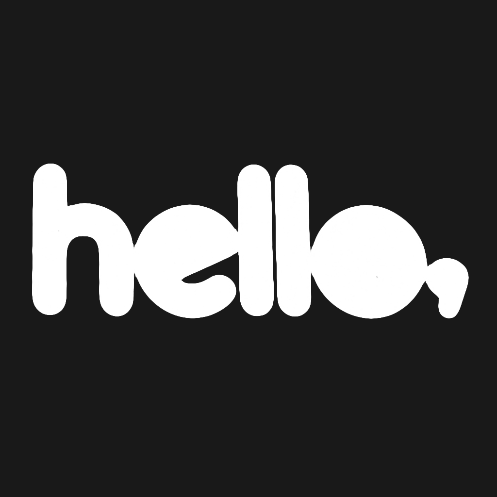 Hello Logo Black T-Shirt