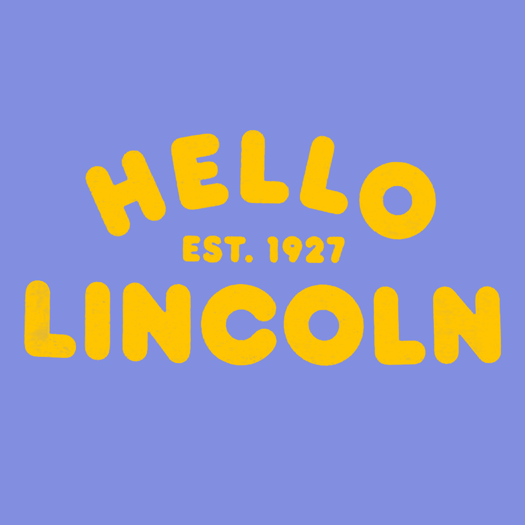 Hello Lincoln Periwinkle T-Shirt