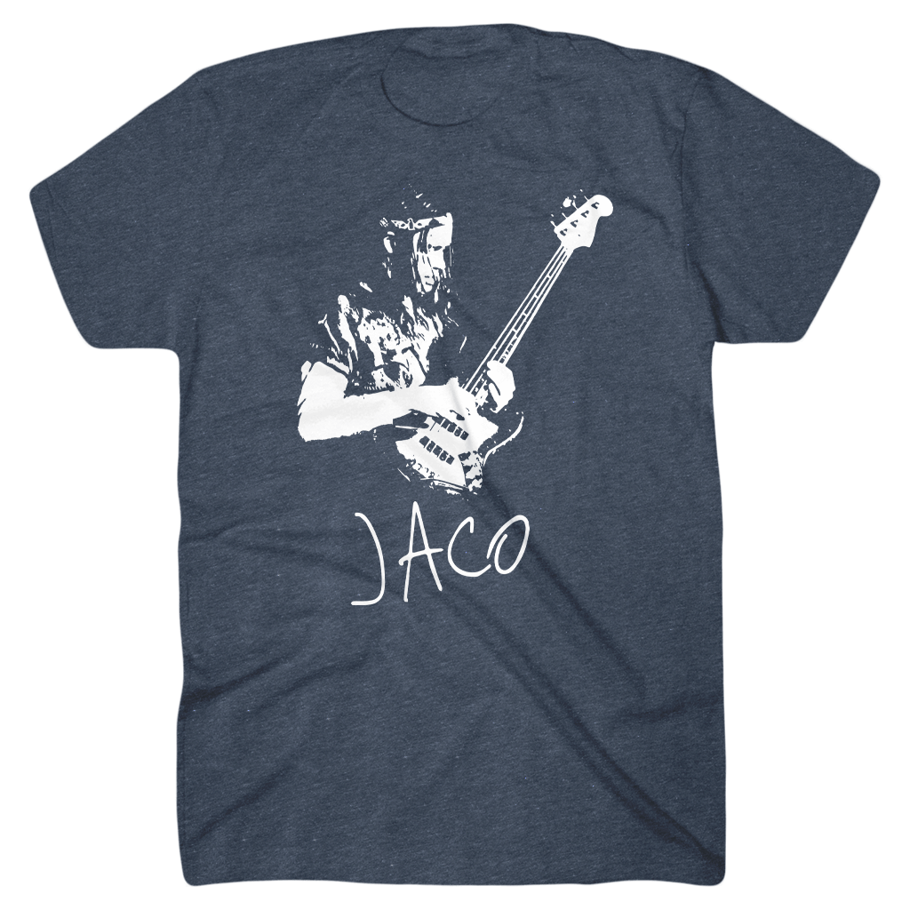 Jaco Pastorius Heather Navy T-Shirt
