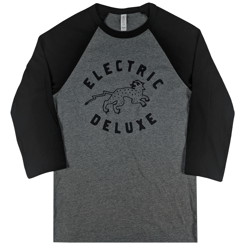 Electric Deluxe Jaguar Grey Baseball T-Shirt