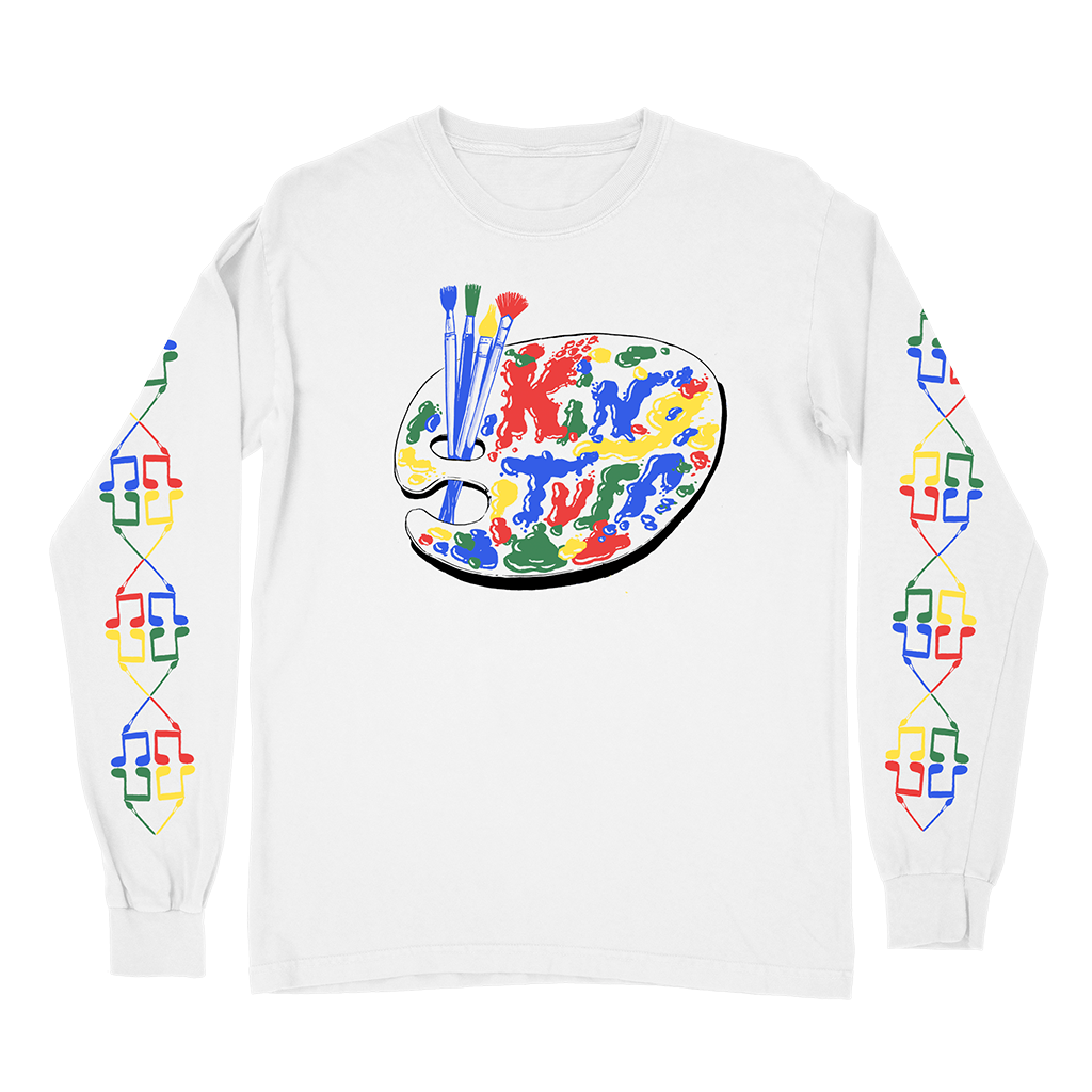 Painter Long Sleeve White T-Shirt