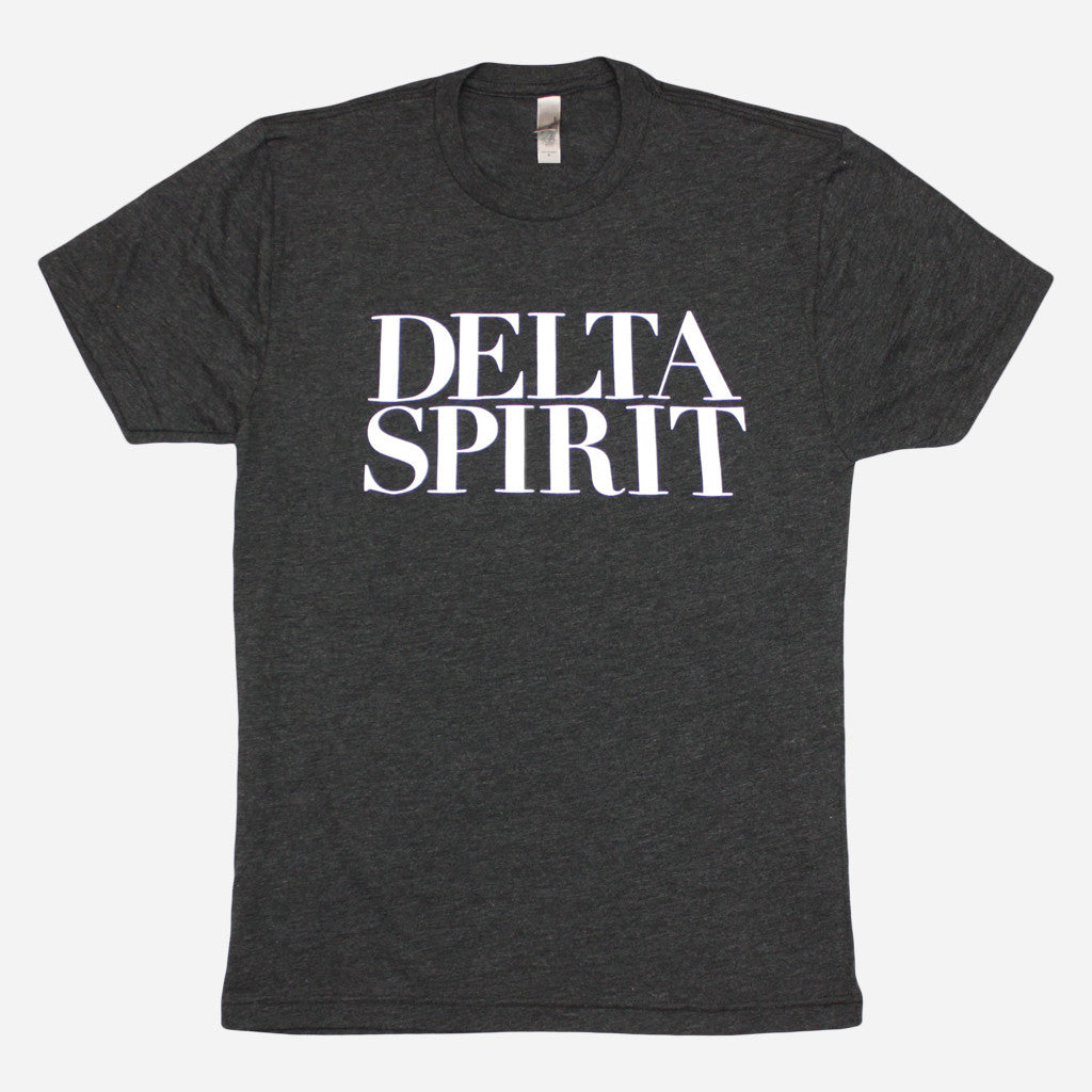 Delta Spirit Logo Black Tri-Blend