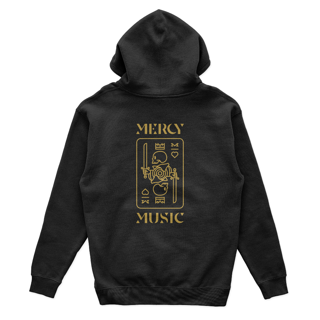 Playing Card Black Zip Hoodie