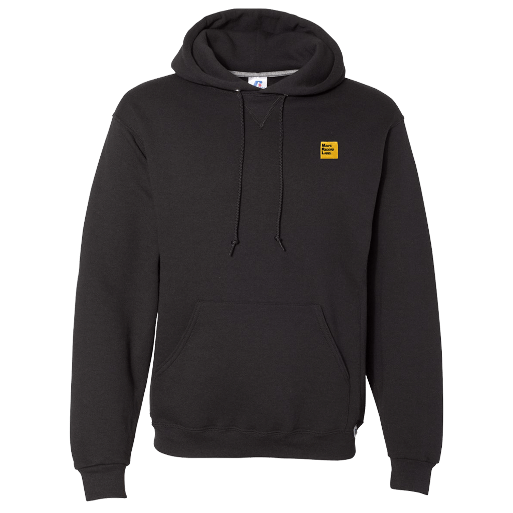 MRL Logo Embroidered Black Hoodie