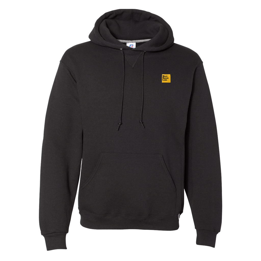 MRL Logo Embroidered Black Hoodie