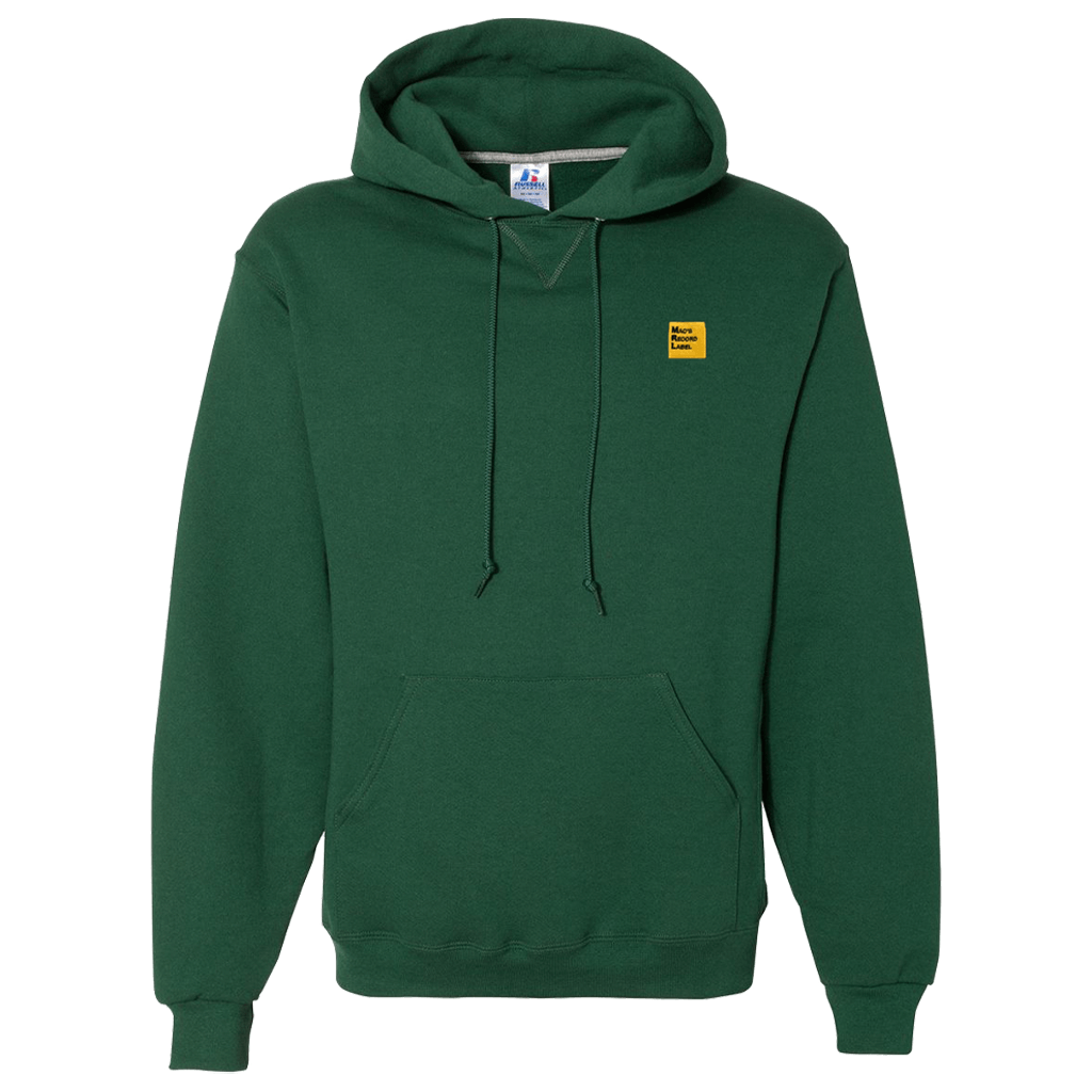 MRL Logo Embroidered Dark Green Hoodie