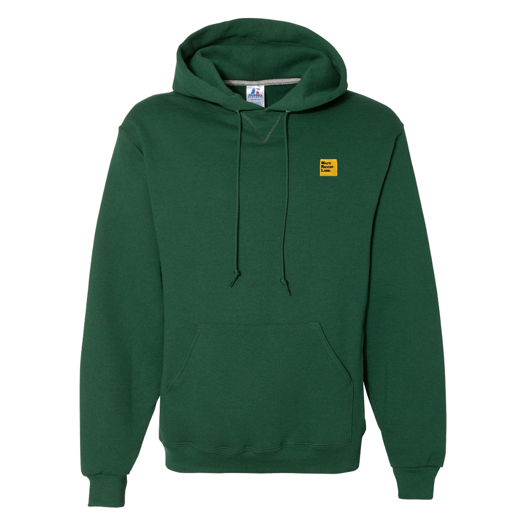 MRL Logo Embroidered Dark Green Hoodie