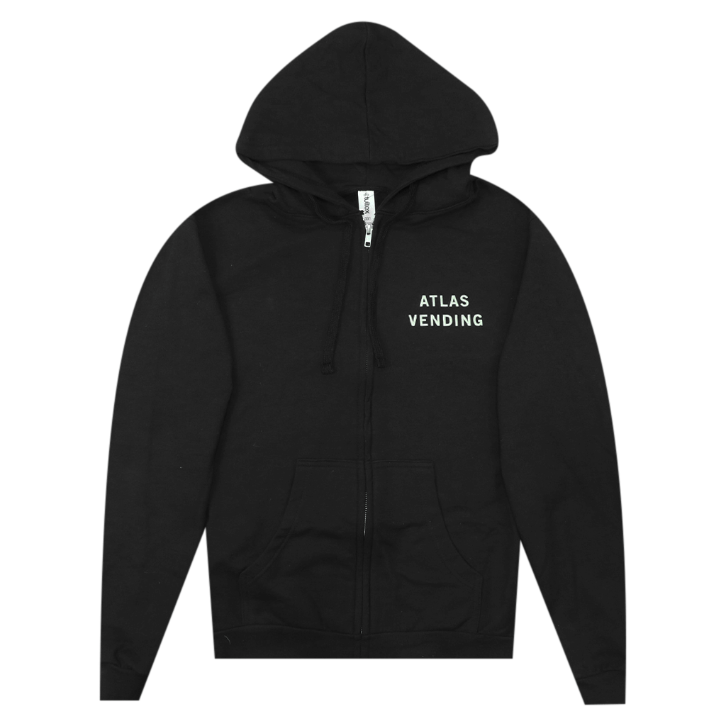 Atlas Vending Black Zip Hoodie