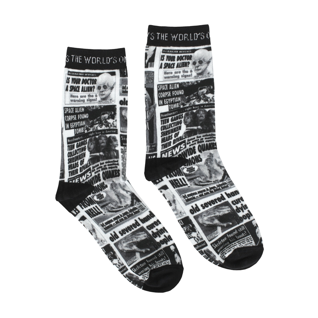 Newsprint Socks