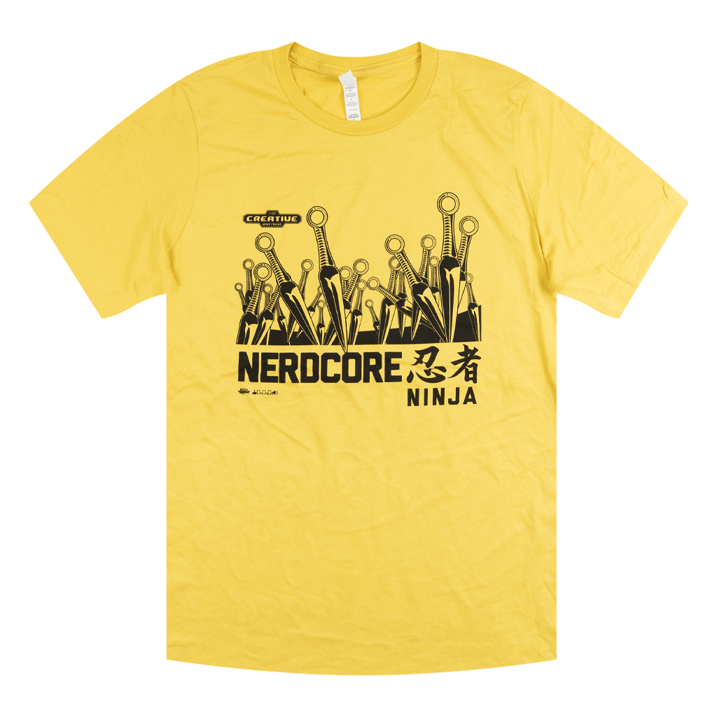 Nerdcore Ninja Yellow T-Shirt