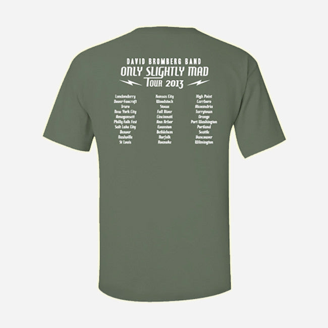 Only Slightly Mad Tour Fatigue Green T-Shirt