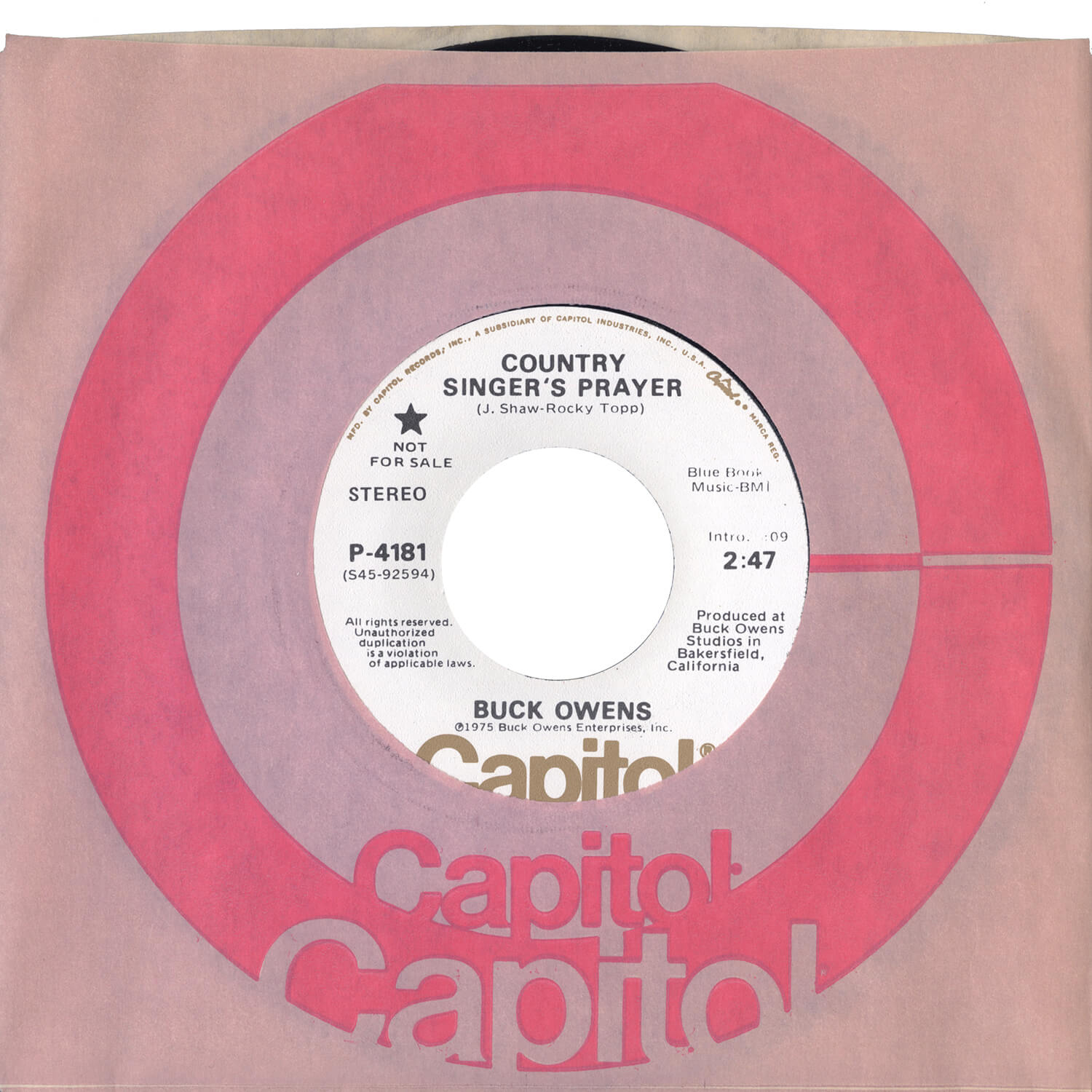 Country Singer’s Prayer