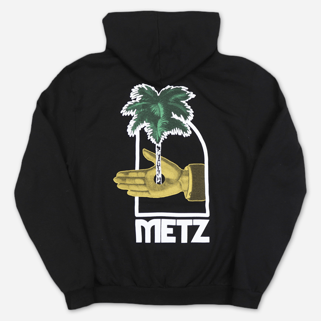 Palm Black Zip Hoodie