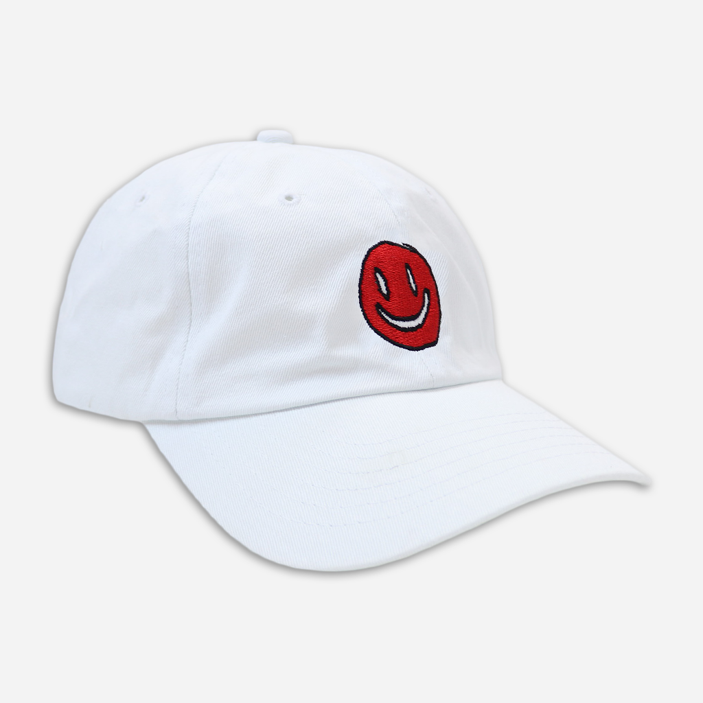 Smiley White Dad Hat