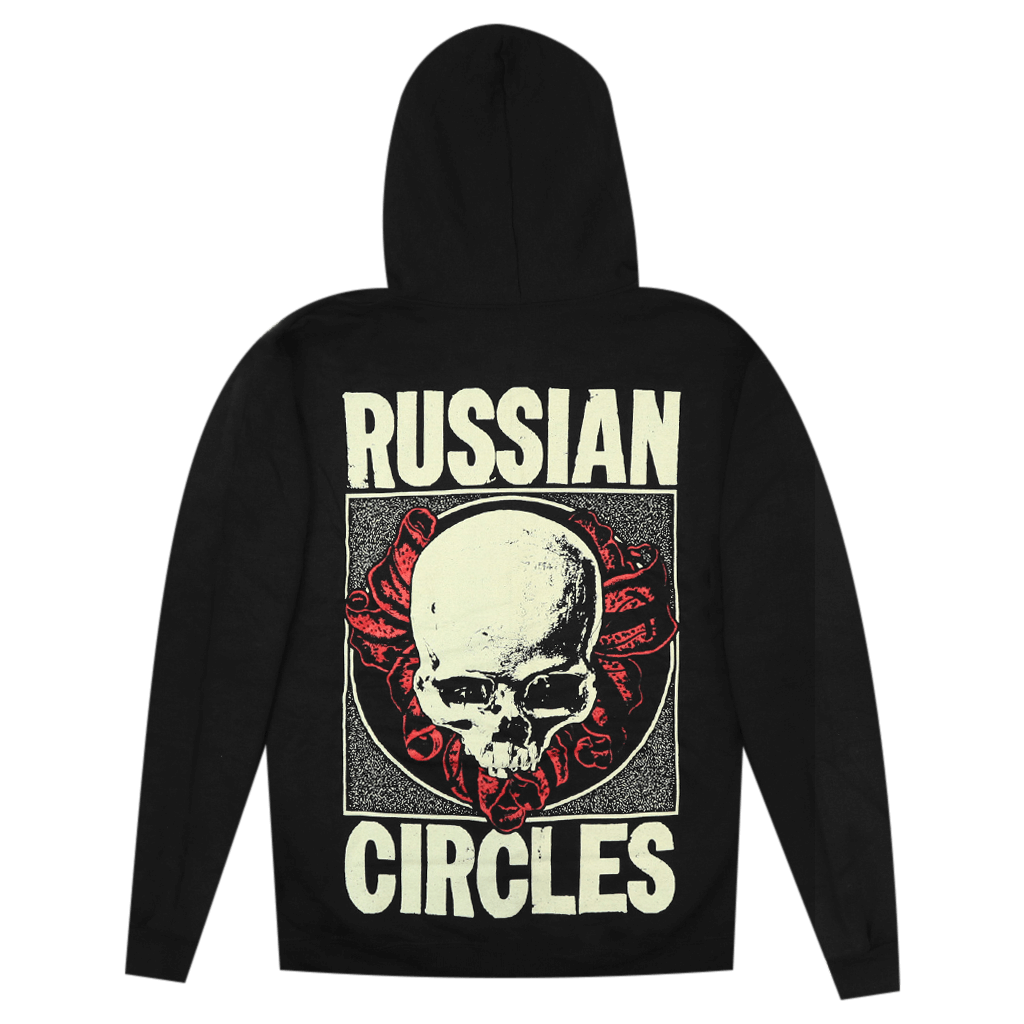 Skullflower Black Zip Hoodie