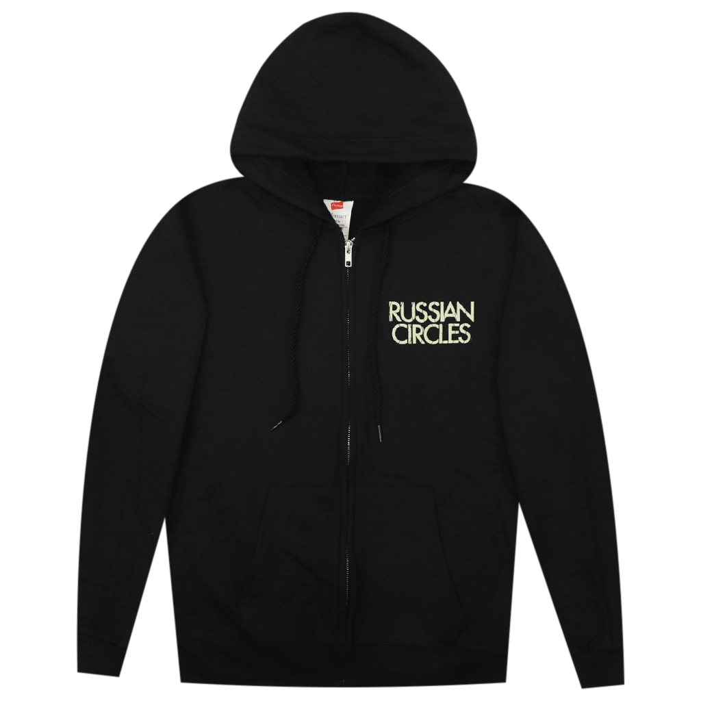 Skullflower Black Zip Hoodie