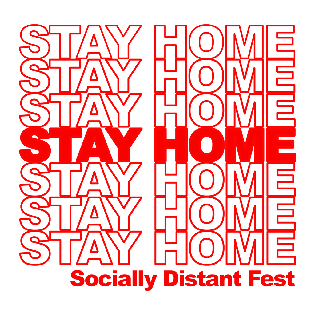 Stay Home White T-Shirt