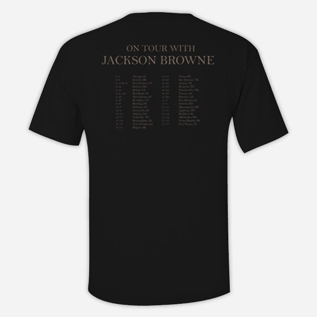 Jackson Browne 2015 Tour Black T-Shirt