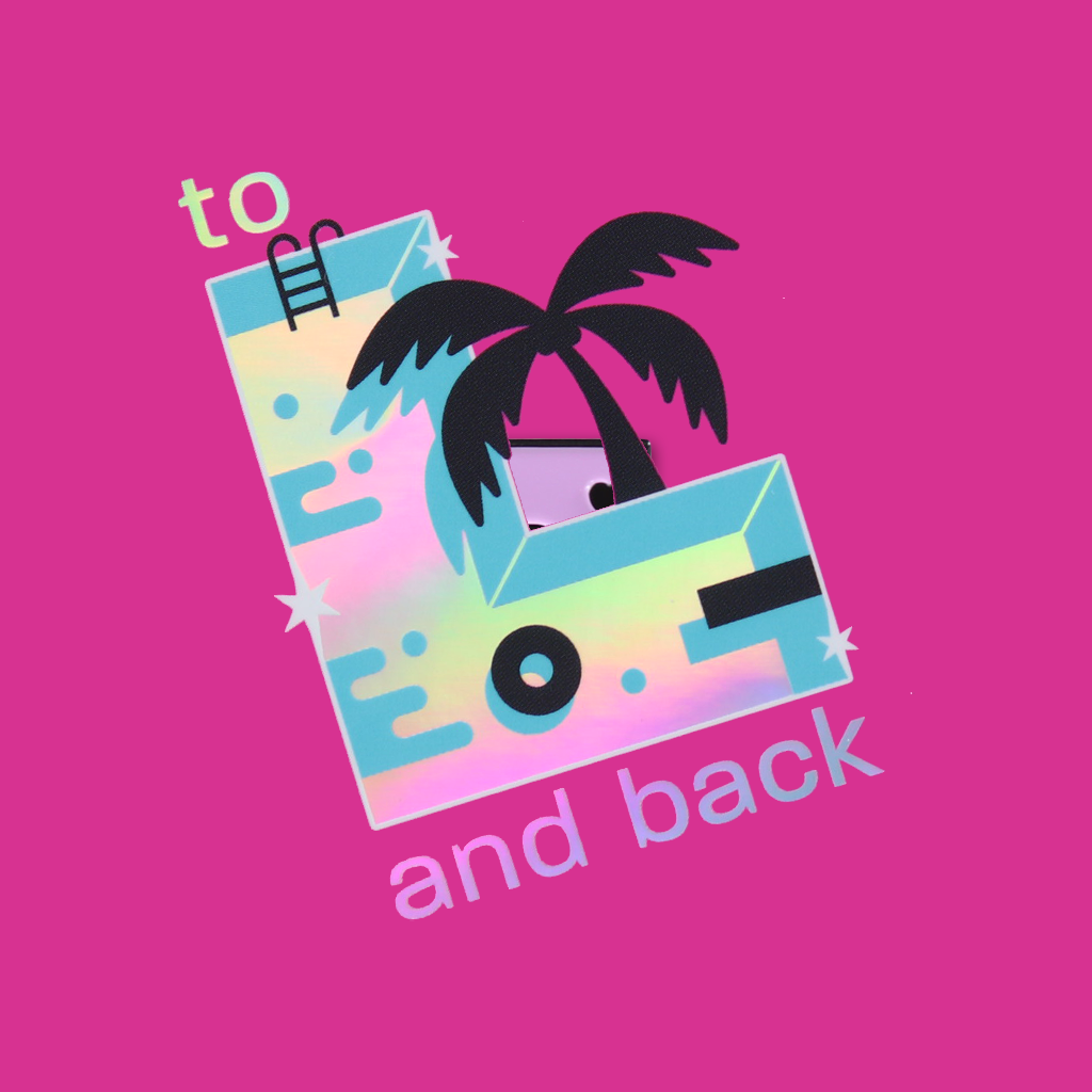 "To L and Back" Holographic Sticker