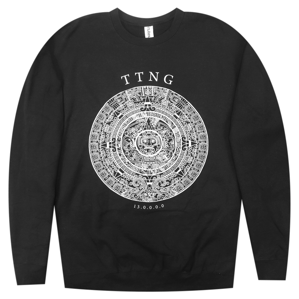 13.0.0.0.0 Black Crew Neck Pullover Sweatshirt