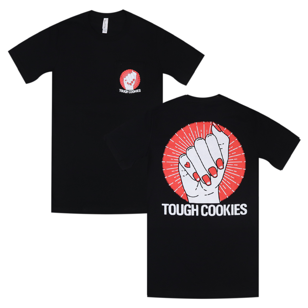 Low Cut Connie Tough Cookies Dark Grey Jersey Tank