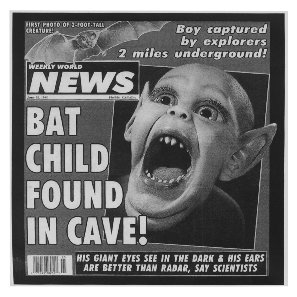 Bat Boy’s Origin Story on a Sticker