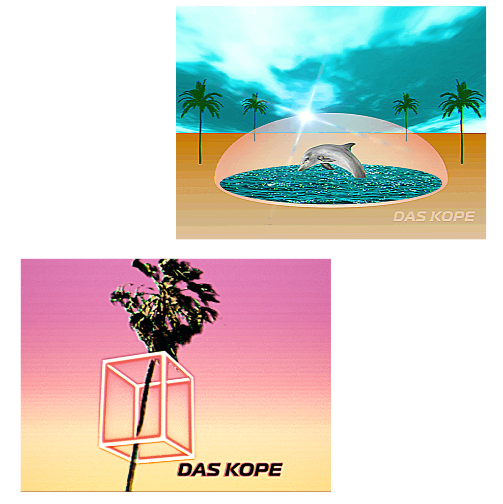 Cube Palm & Desert Dome Sticker Pack