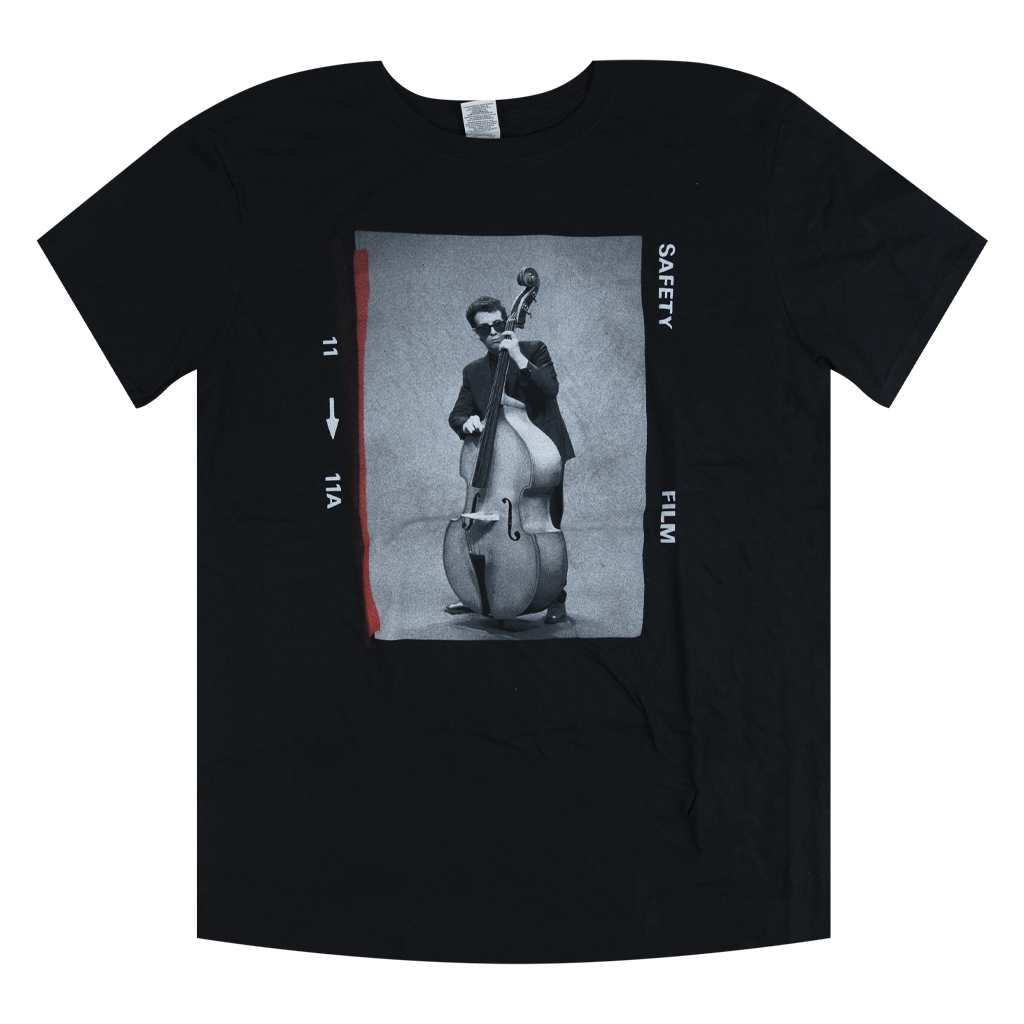 Stand Up Bass Portrait Black T-Shirt